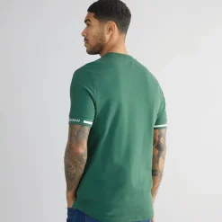 Hot Ben Sherman Herre Pique T-Shirt Grøn Grøn