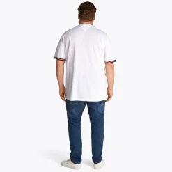 Hot Tommy Hilfiger Herre Plus Størrelse Global Stribe T-Shirt Hvid