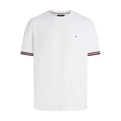 Hot Tommy Hilfiger Herre Plus Størrelse Global Stribe T-Shirt Hvid