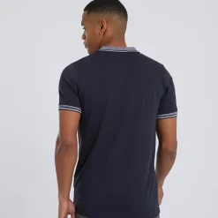 Sale Brave Soul Herre Polo skjorte Navy Marineblå