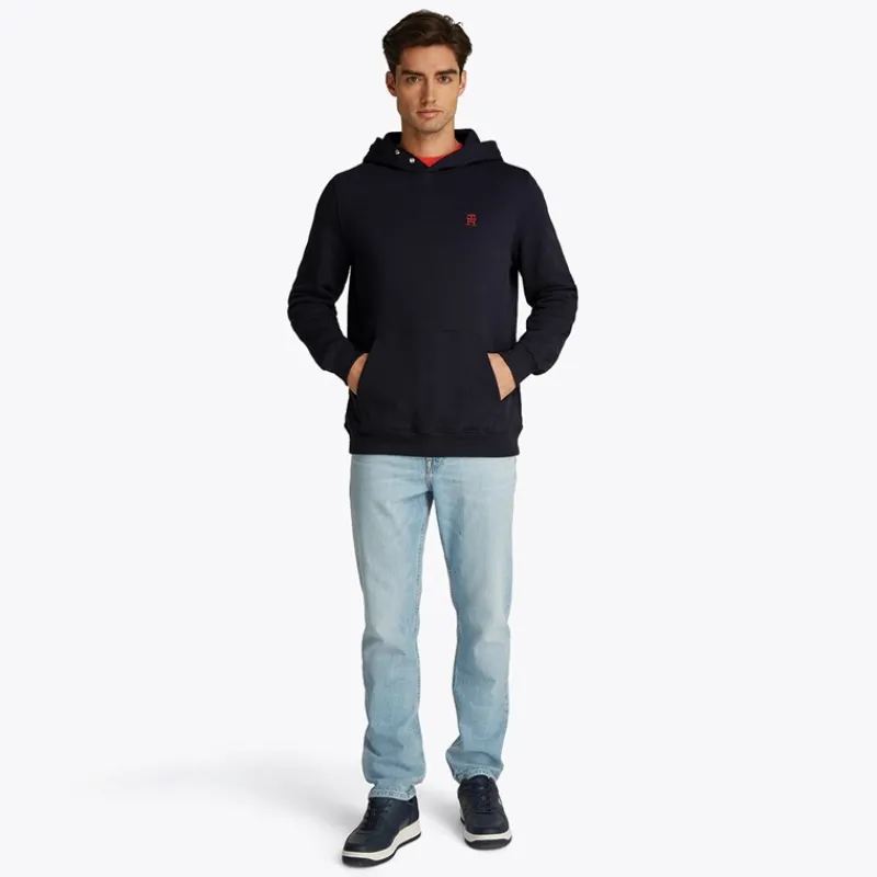 Sale Tommy Hilfiger Herre Pullover Hættetrøje Desert Sky