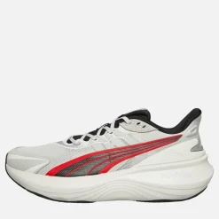 Clearance Puma Herre Pulse Pro Neutral Støddæmpet Løbesko Feather Gray/ Black/For All Time Red Flerfarvet