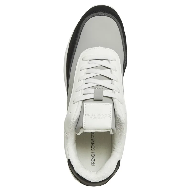 Sale French Connection Herre PU/Suede Sneakers Flerfarvet