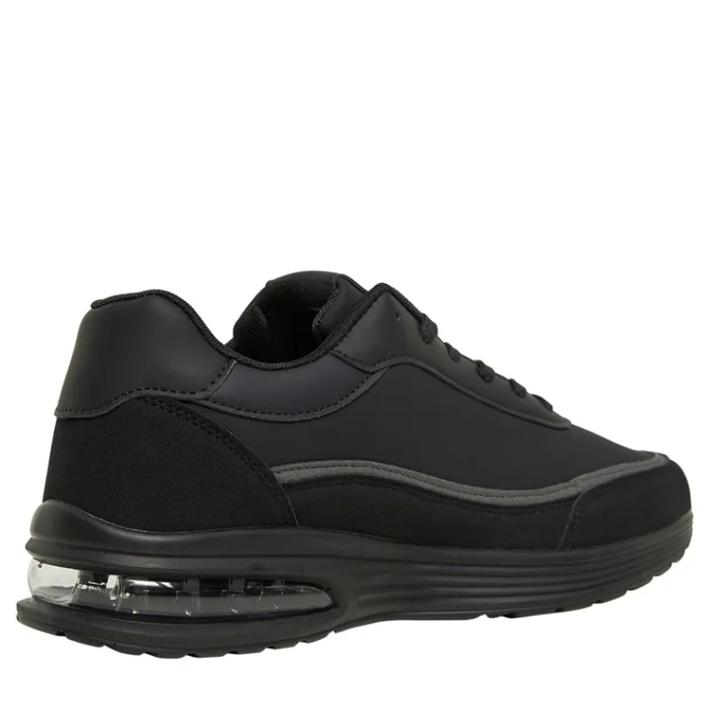 Hot French Connection Herre PU/Suede Sneakers Sort