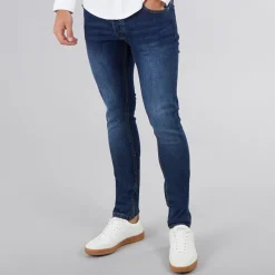 Sale Bench Herre Ralemo Skinny Jeans Darkwash Blå