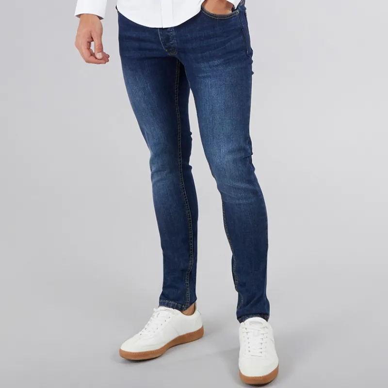 Sale Bench Herre Ralemo Skinny Jeans Darkwash Blå