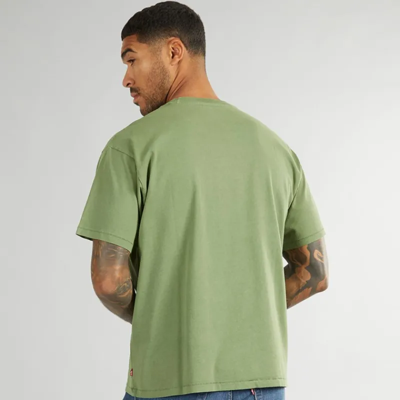 Levi's Herre Rød Tab Vintage T-shirt Garment Dye Vineyard Grøn