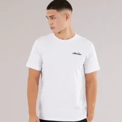 Discount Ellesse Herre Retanna Ryg Logo T-shirt /​Sort Hvid