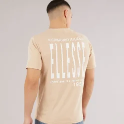 Ellesse Herre Retanna Ryg Logo T-shirt Natural beige