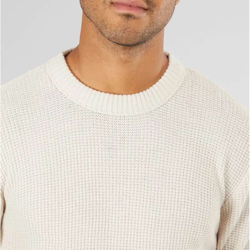 Outlet JACK & JONES Herre Rice Strikket Jumper Havre beige
