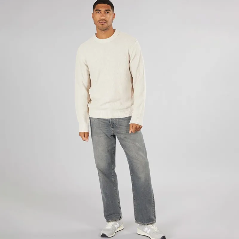 Outlet JACK & JONES Herre Rice Strikket Jumper Havre beige