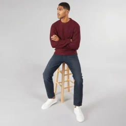 Best JACK & JONES Herre Rice Strikket Jumper Port Rød