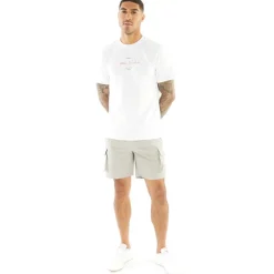 Sale Closure London Herre Ripstop Utility Tech Shorts Sten Grå