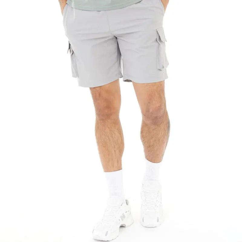 New Closure London Herre Ripstop Utility Tech Shorts Isgrå Grå