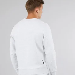Discount Bench Herre Rissio Utility Sweatshirt Lysegråmeleret Lysegrå Mergel
