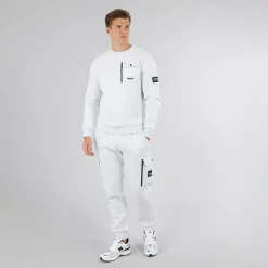 Discount Bench Herre Rissio Utility Sweatshirt Lysegråmeleret Lysegrå Mergel