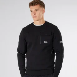 Online Bench Herre Rissio Utility Sweatshirt Sort