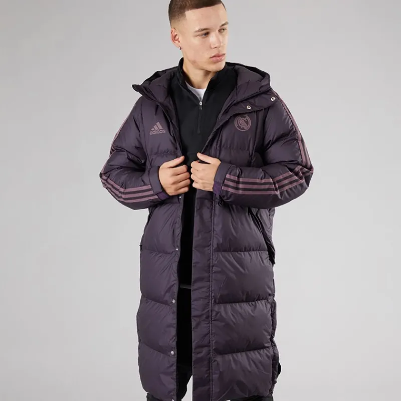 adidas Herre RMCF Real Madrid sæsonbetrukket hættejakke Aurora Black