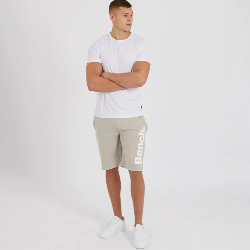 Bench Herre Rollo Spots Fleece Shorts Gråbrun Beige