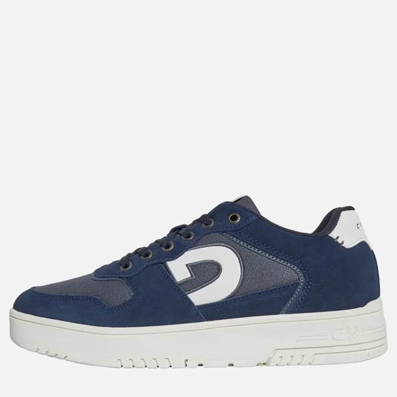 Clearance Cruyff Herre Royal C Canvas Sneakers Blå Marineblå