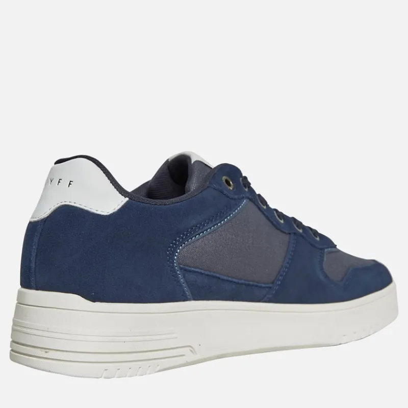 Clearance Cruyff Herre Royal C Canvas Sneakers Blå Marineblå