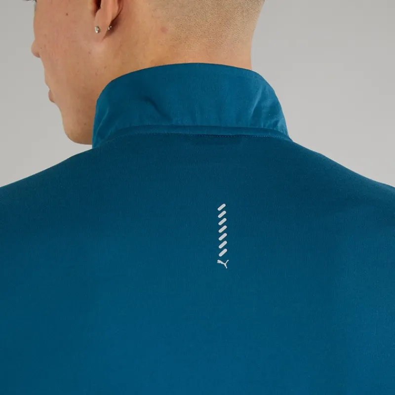 Discount Puma Herre Run Favorit 1/4 Zip Løbe T-shirt Ocean Tropic Blå
