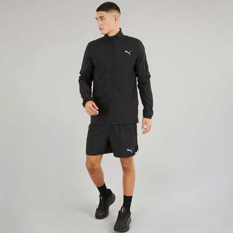 Discount Puma Herre Run Favorit Vævet Løbejakke Sort