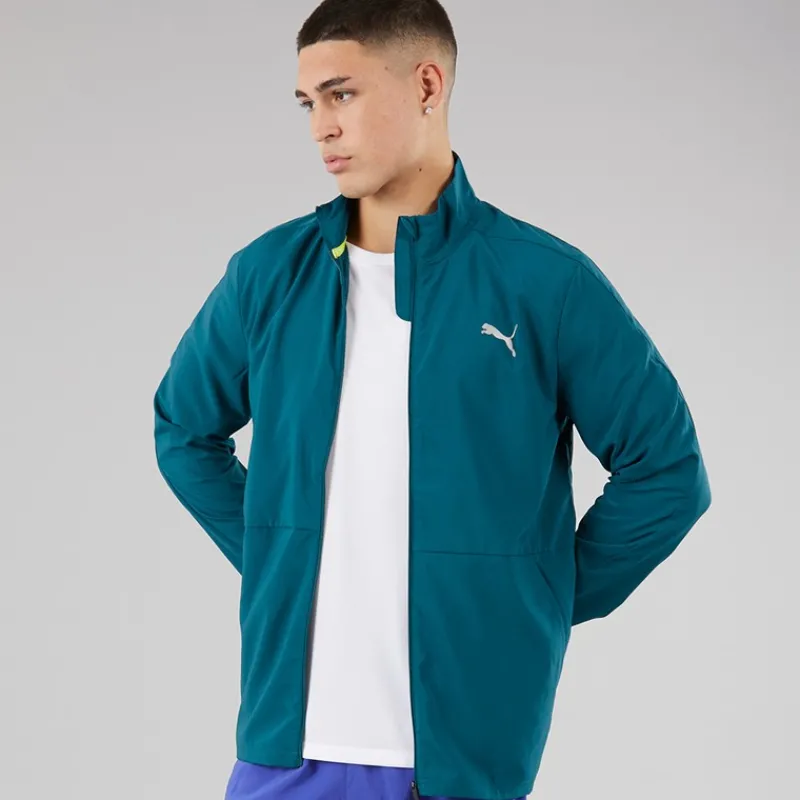 Discount Puma Herre Run Favorit Vævet Løbejakke Ocean Tropic Blå