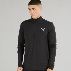 New Puma Herre Run Favorite 1/​4 Zip Løbe Tøj Sort