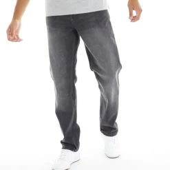 Hot Duck and Cover Herre Rushawn Jeans med Afslappet Pasform Sort Vasket Sort