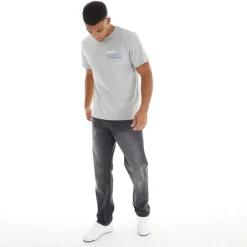 Hot Duck and Cover Herre Rushawn Jeans med Afslappet Pasform Sort Vasket Sort