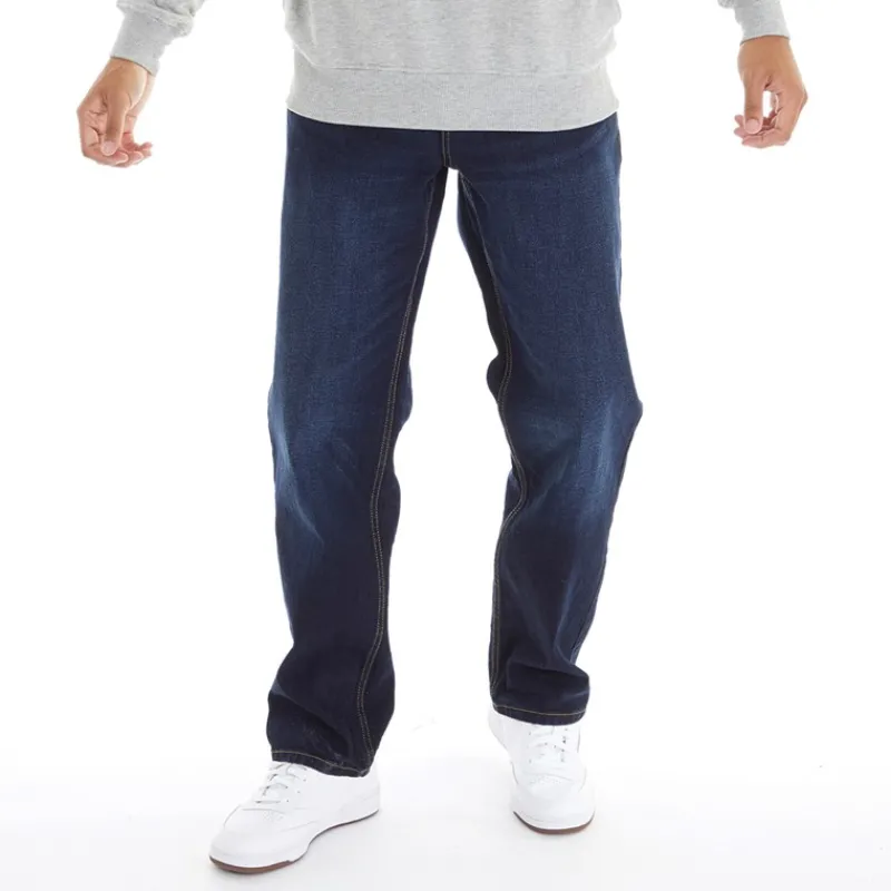 Outlet Duck and Cover Herre Rushawn Jeans med afslappet pasform Mørk vask Mørkvasket denim