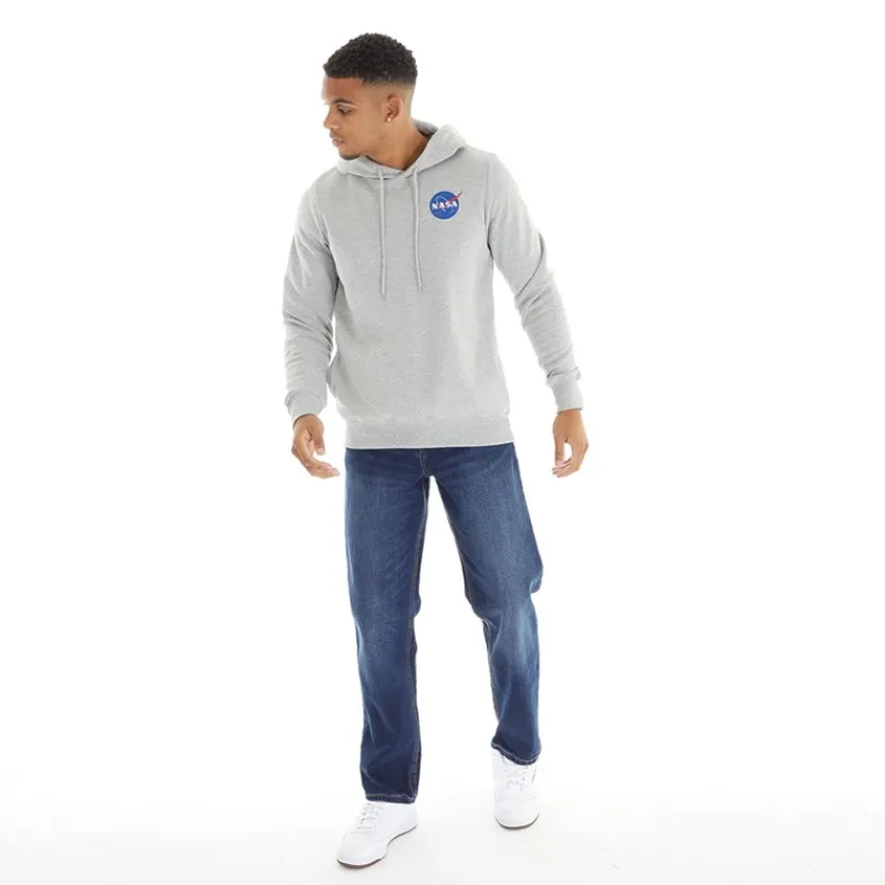Hot Duck and Cover Herre Rushawn Jeans med afslappet pasform Mid Wash Mellemblå