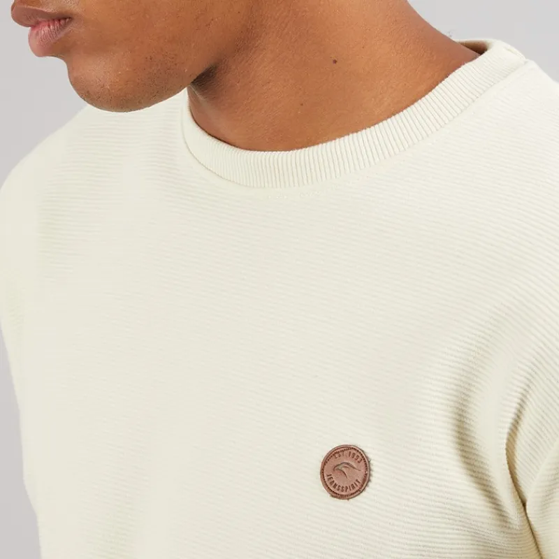 Online Indicode Herre Salupe Sweatshirt Asparges Hvid