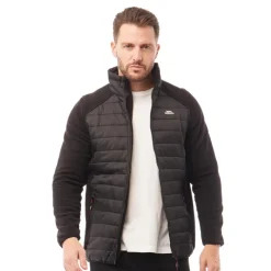 Trespass Herre Saunter Hybrid Polstret Jakke Sort