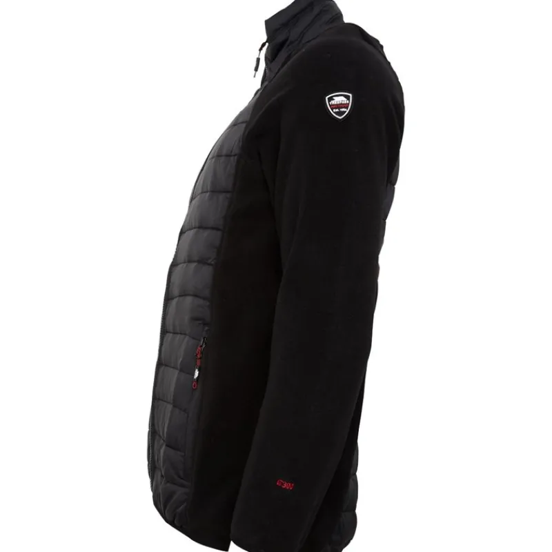 Trespass Herre Saunter Hybrid Polstret Jakke Sort