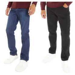 Clearance Smith And Jones Herre Sazzi To-pak Straight Fit Jeans Sort/Mørk Vask Flerfarvet