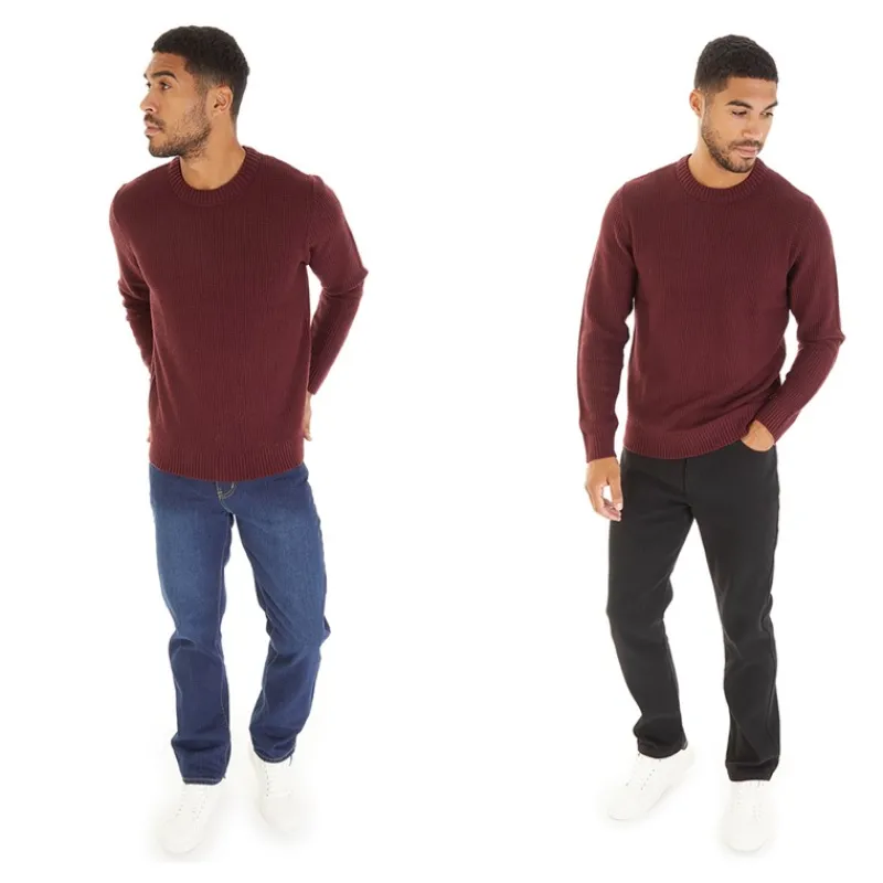 Clearance Smith And Jones Herre Sazzi To-pak Straight Fit Jeans Sort/Mørk Vask Flerfarvet