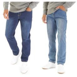 Sale Smith And Jones Herre Sazzi To-pak Straight Fit Jeans Mørk Vask/Stenvask Flerfarvet
