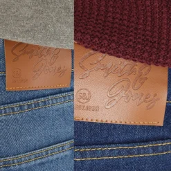 Sale Smith And Jones Herre Sazzi To-pak Straight Fit Jeans Mørk Vask/​Stenvask Flerfarvet