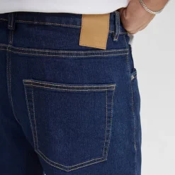 Hot Solid Herre Sdryder Denim Jeans Rinse Wash Mørk denimblå