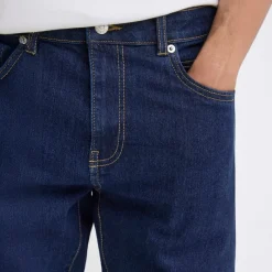 Hot Solid Herre Sdryder Denim Jeans Rinse Wash Mørk denimblå