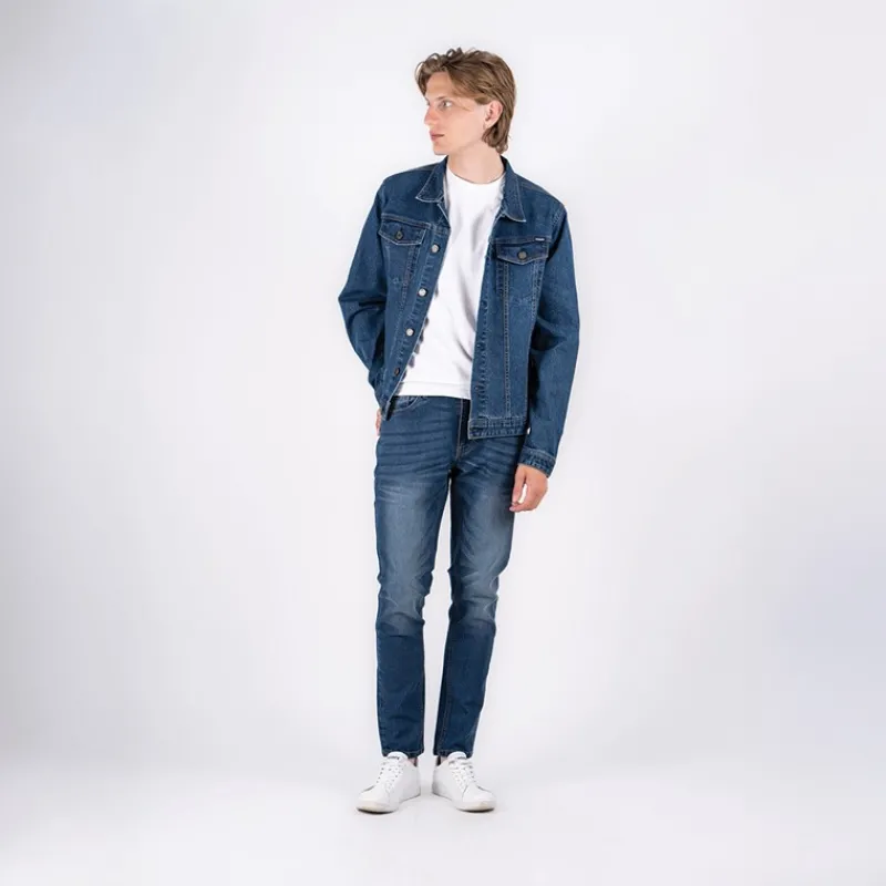 Online Marcus Herre Sebb Jeans Med Lige Ben Blå Blå