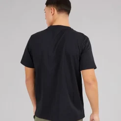 Outlet Napapijri Herre Selk Lomme T-shirt Sort