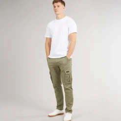 Outlet Bench Herre Sergei Twill Cargobukser Lyse Khaki kakigrøn