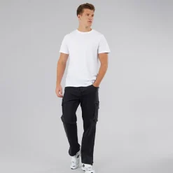 Best Bench Herre Serian Cargo Jeans Vasket Sort