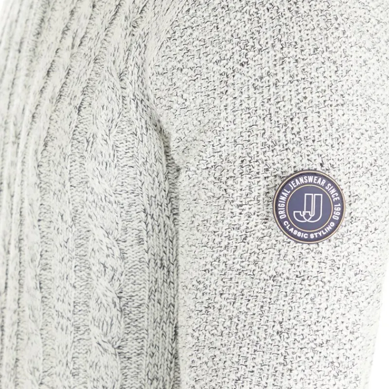 Discount JACK & JONES Herre Shane Strikket Trøje Sølv Birke Grå Mergel