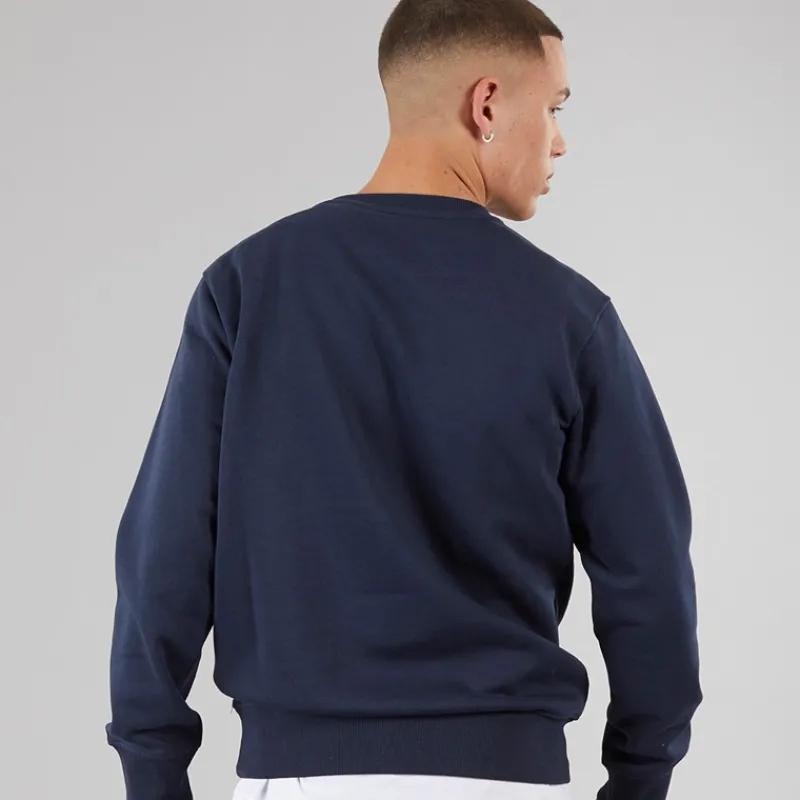 Outlet Ellesse Herre Sikanni Sweatshirt Navy Marineblå