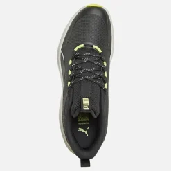 Sale Puma Herre Skyrocket Lite Trail Løbesko /Fjergrå/Gult Alarm Sort