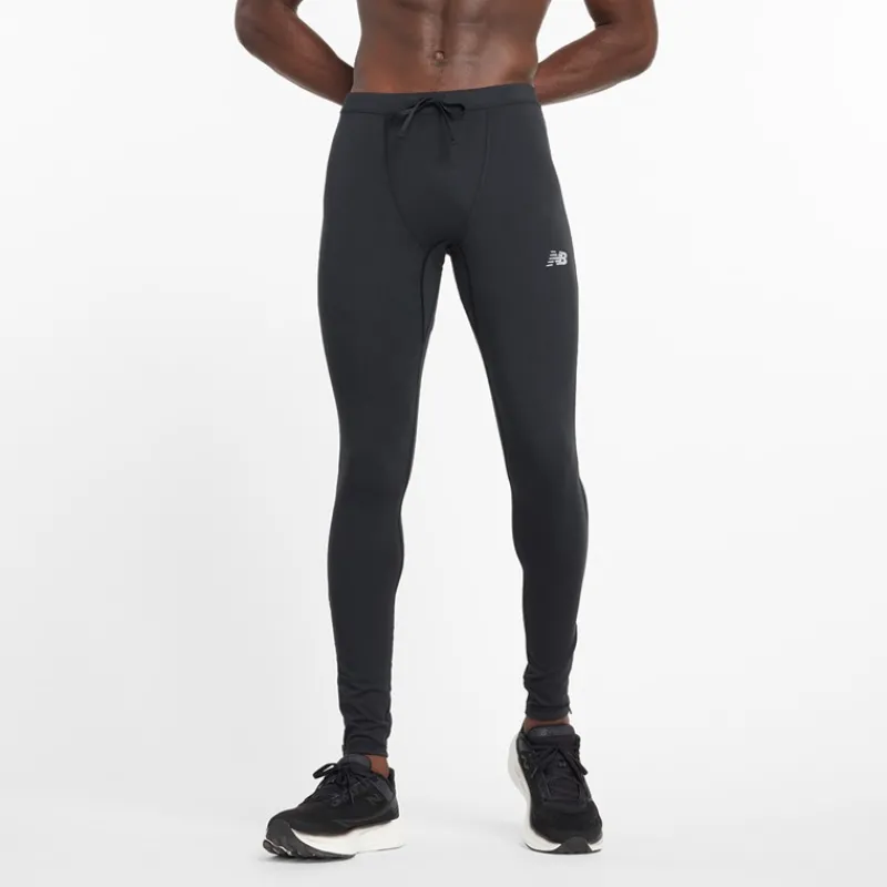 New New Balance Herre Sleek NB Dry Reflekterende Løbe Tight Leggings Sort